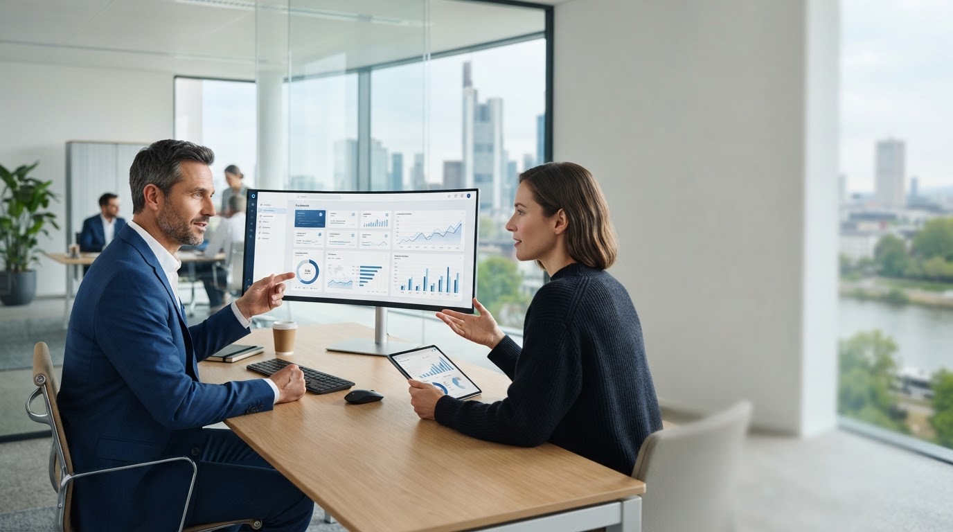 Algo Trader dashboard concept showing data-driven investment analysis for families